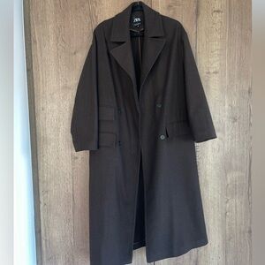 Zara Long Wool Coat